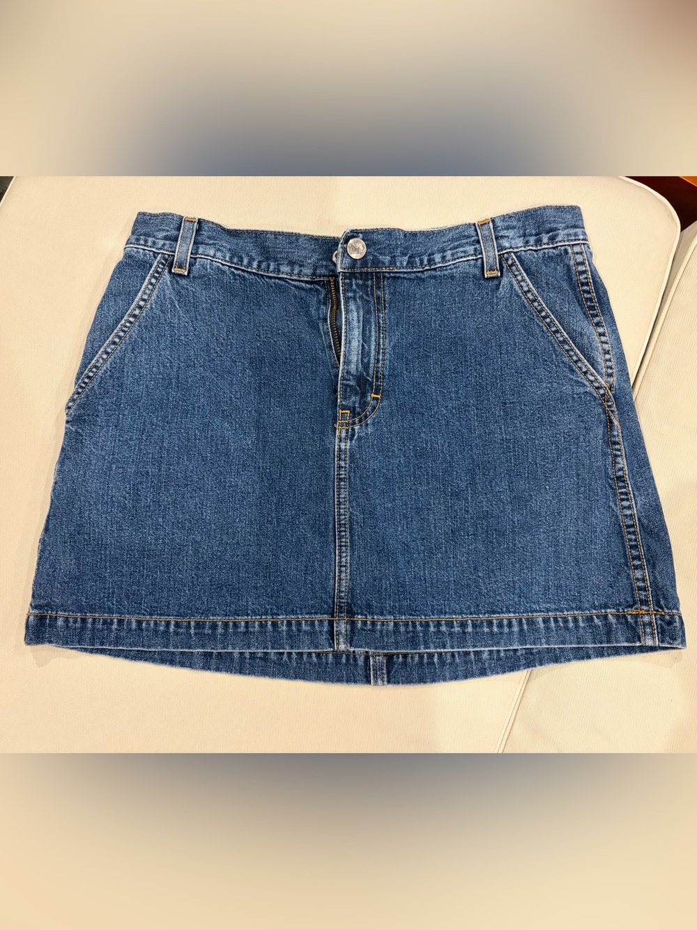Calvin Klein | Blue Denim Mini Skirt